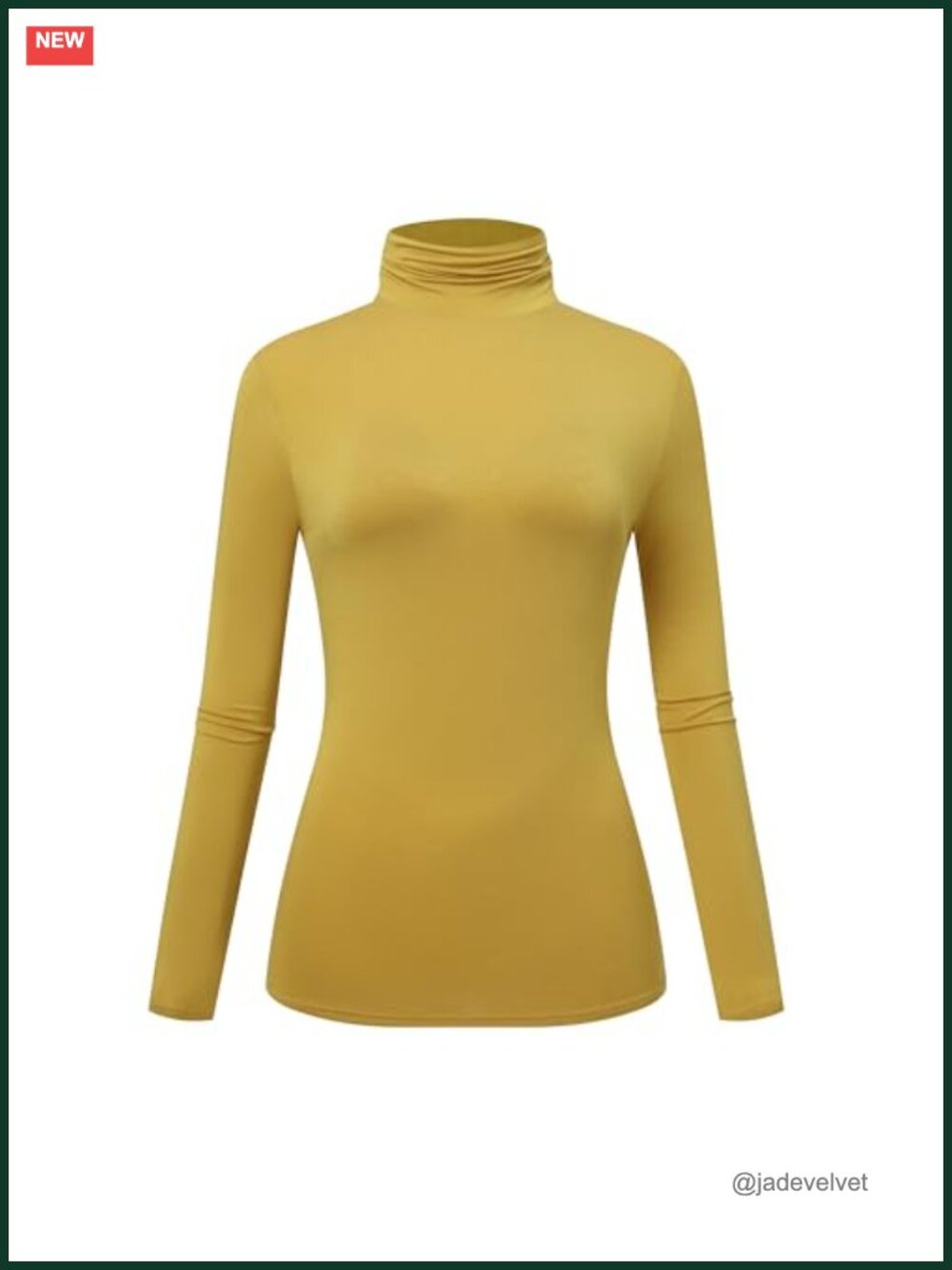 Women's Long Sleeve Turtleneck T-Shirt Stretch Layer Comfy High Neck Top
